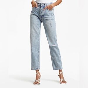 NWT Ksubi Playback Skream Trashed size 29 distressed light wash denim